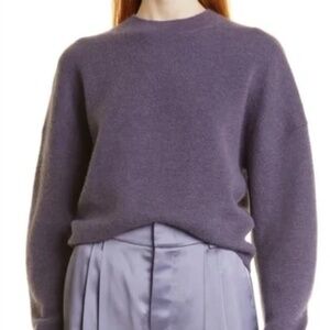 Vince Crop Blouson Sleeve Sweater - Alpaca Blend - Boysenberry Sz L